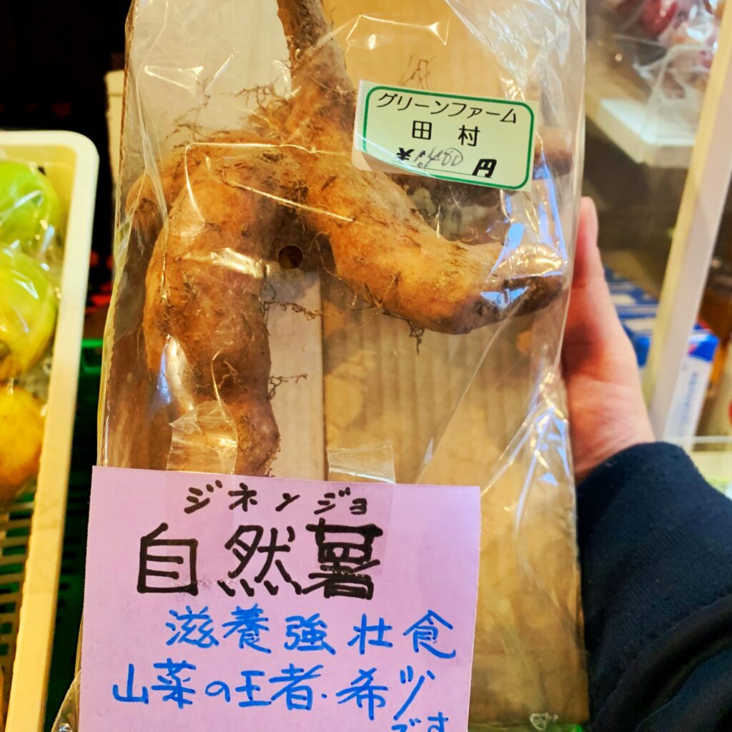 滋養強壮食！自然薯が入荷しました│山菜の王者！希少です